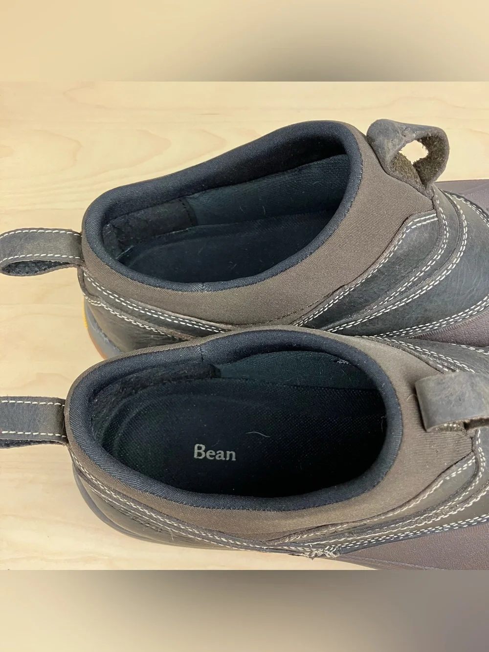 L.L. Bean Men’s Size 10.0 M Storm Chaser Low Slip On Brown Leather Duck Boots